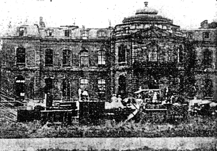 Wrest Park fire aftermath