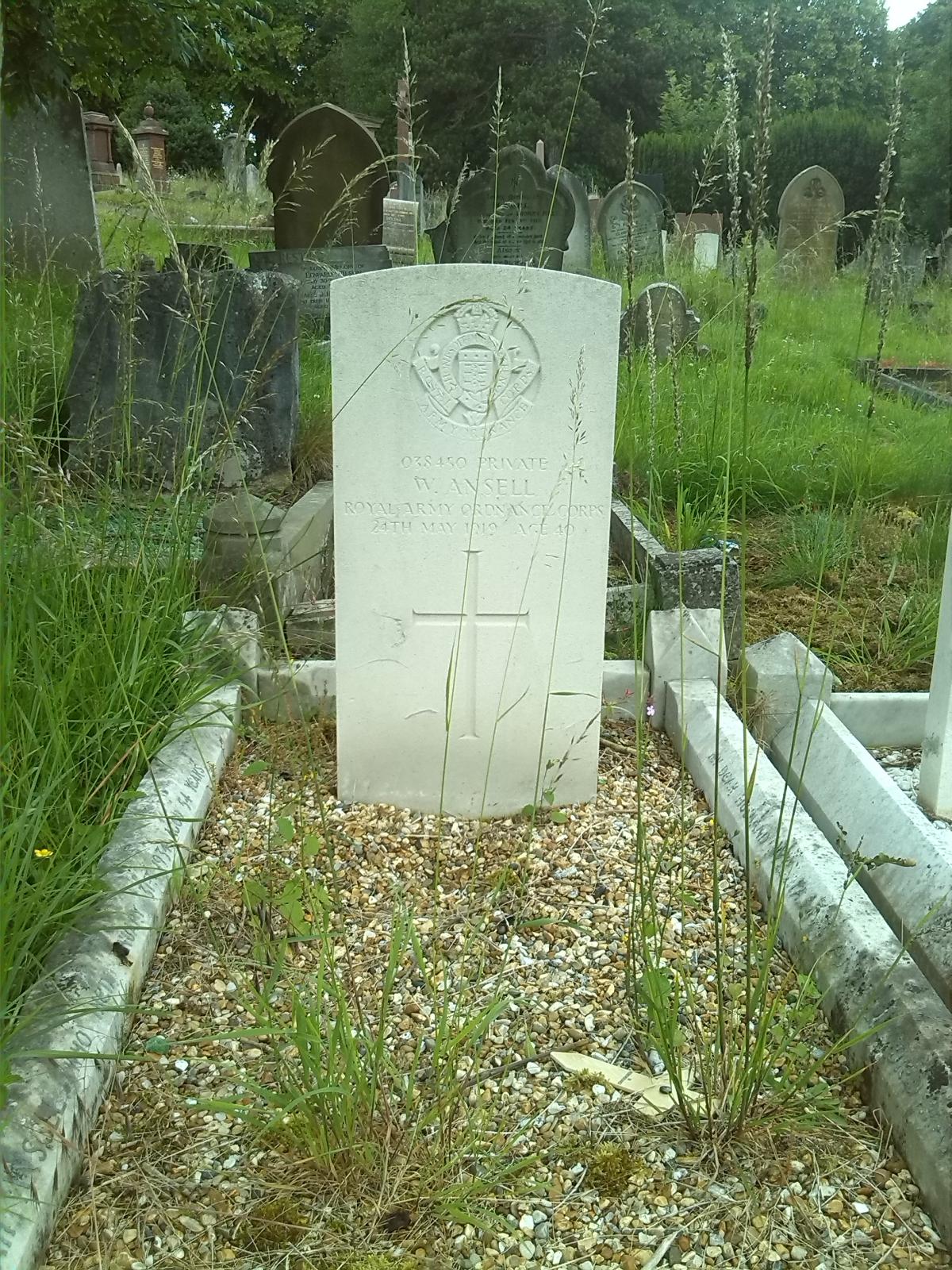 William Ansell's Headstone