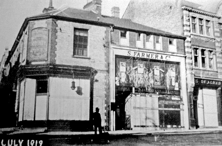 Riot damaged shops